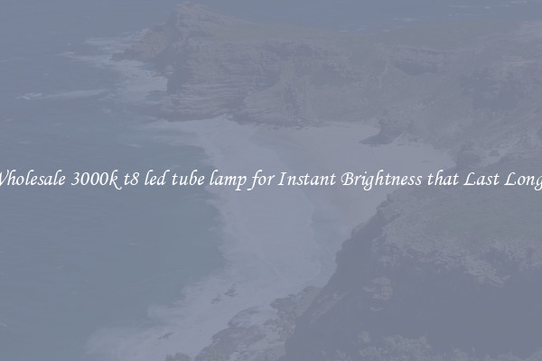 Wholesale 3000k t8 led tube lamp for Instant Brightness that Last Longer