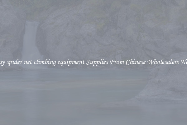 Buy spider net climbing equipment Supplies From Chinese Wholesalers Now