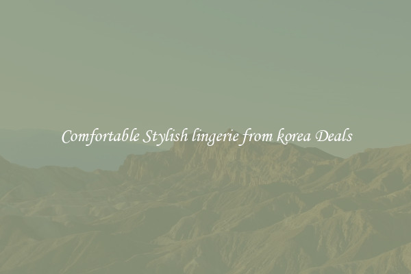 Comfortable Stylish lingerie from korea Deals